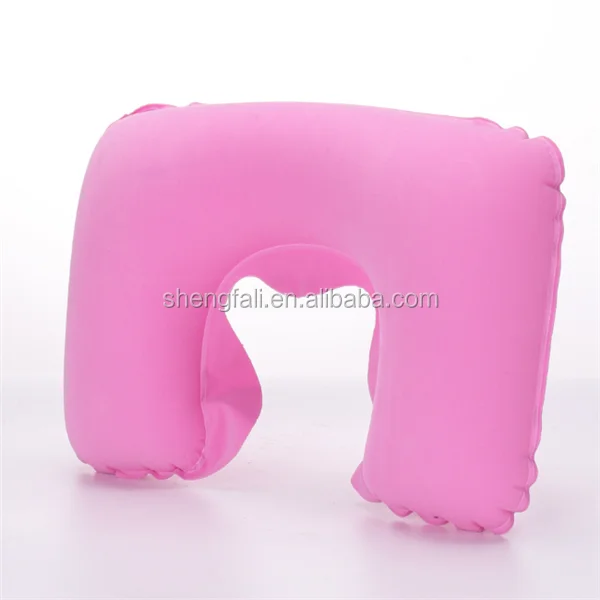 Fashion U shape inflatabe neck pillow air travel inflate neck pillow