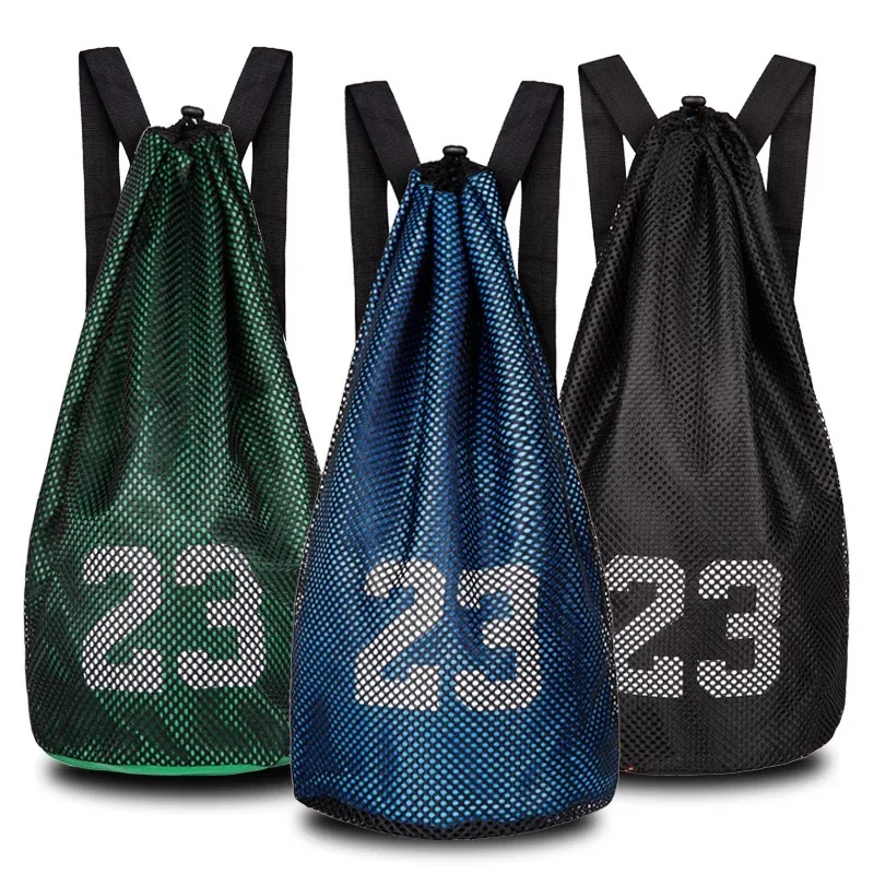 Mesh Waterproof Gym Sport big bag Volleyball soccer Basketball string backpack