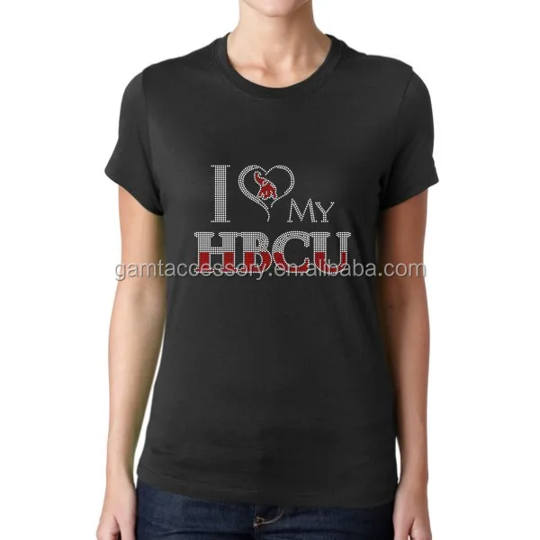 HBCU Girls Rock Rhinestone Embellished Bling T-shirts Transfer