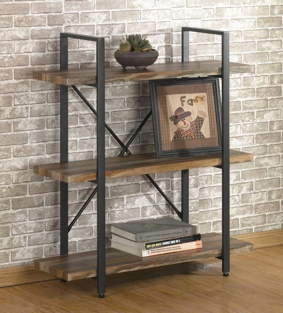 Сельская мебель для дома, книжные шкафы в промышленном стиле, стеллаж для хранения, деревянная и металлическая книжная полка
