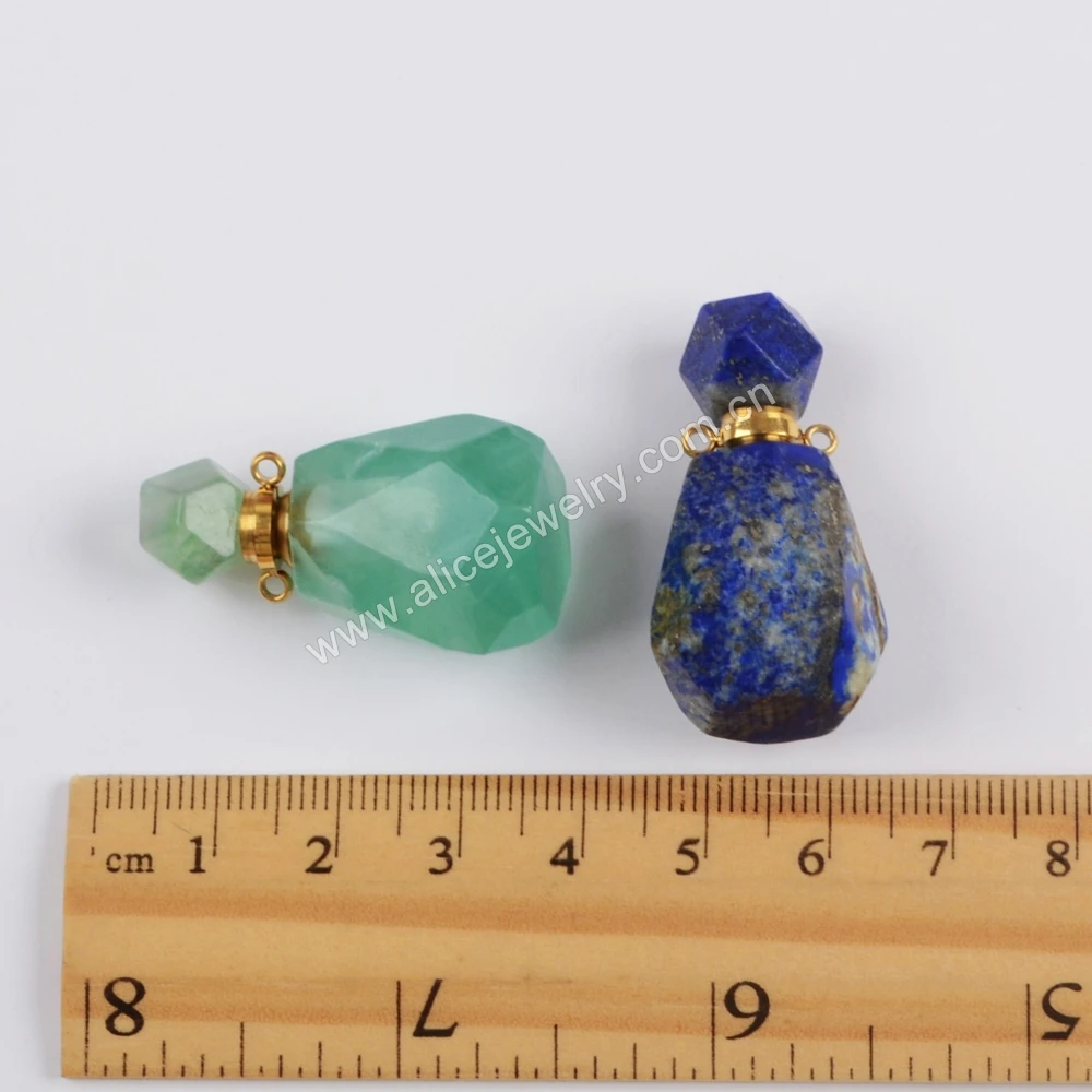 WX1170 Natural gemstone  perfume bottle pendant wholesale