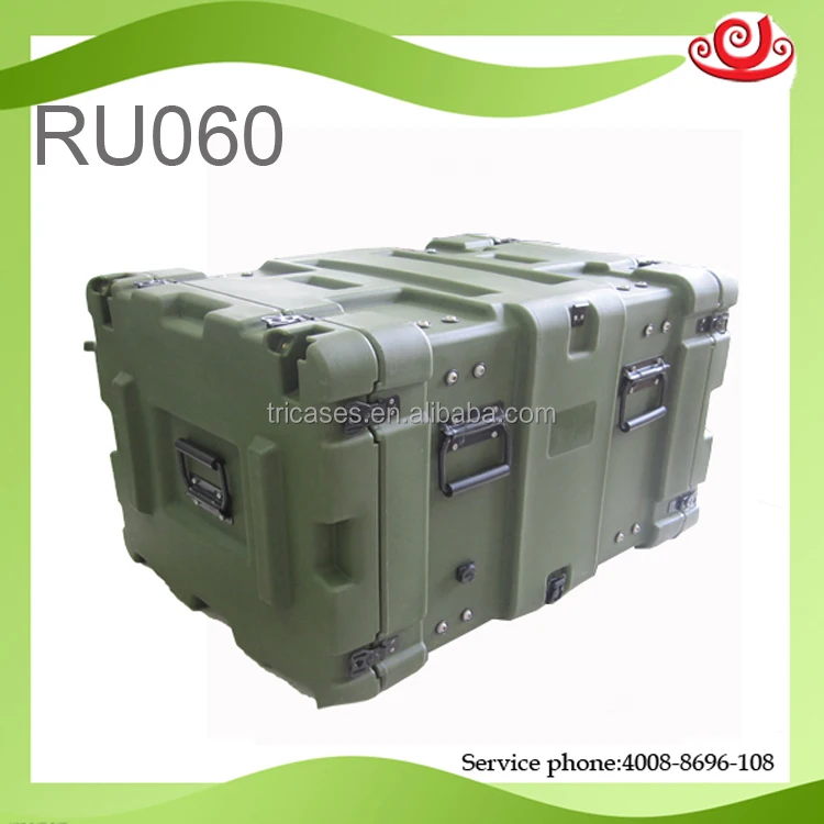 Tricases RU060 waterproof IP65 high impact 3U to 12U rack cases for computer server