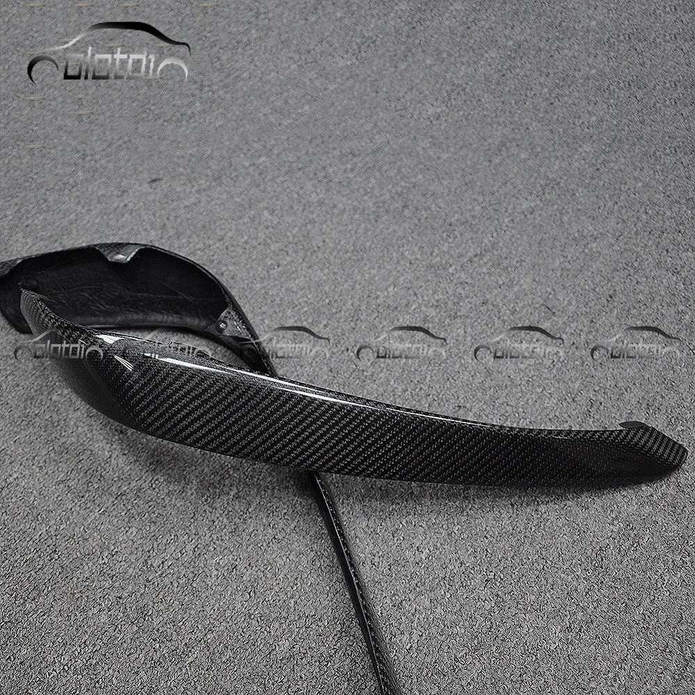 Carbon Chin Spoiler Wing Splitter Flap Canards Front Bumper Lip for Mercedes Benz W205 C63 Car Body Kits