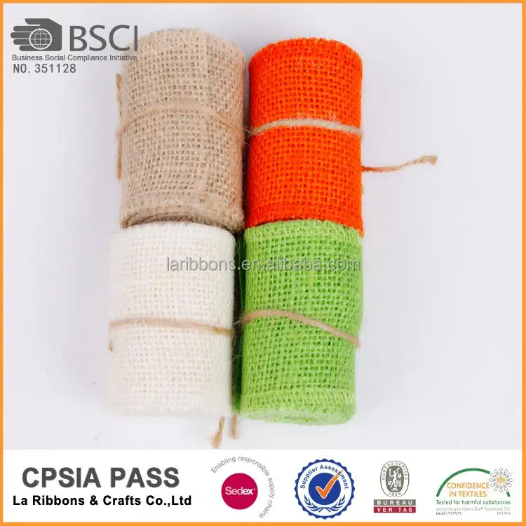 Top quality natural custom variety styles multi colors Burlap Fabric Wholesale for wholesales