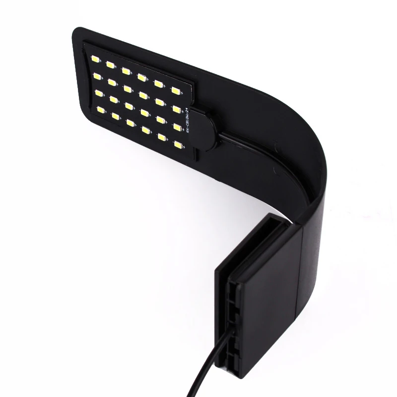 
With EU US Plug Waterproof Clip On Lamp 5W/10W/15W Fish Tank Light Aquatic Freshwater Lamps Lighting LED Aquarium Lights 