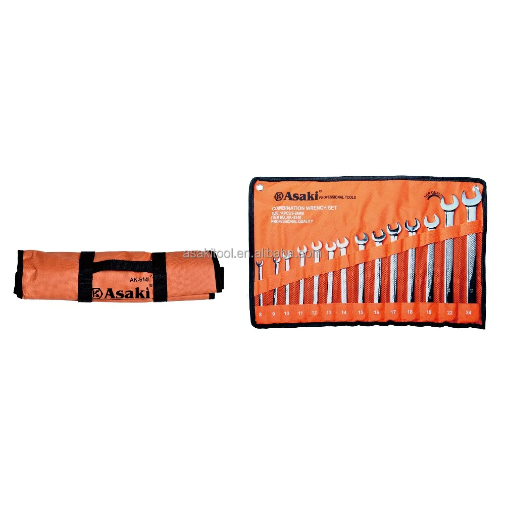 AK-6140 14pcs 8-24mm polish combination wrench set