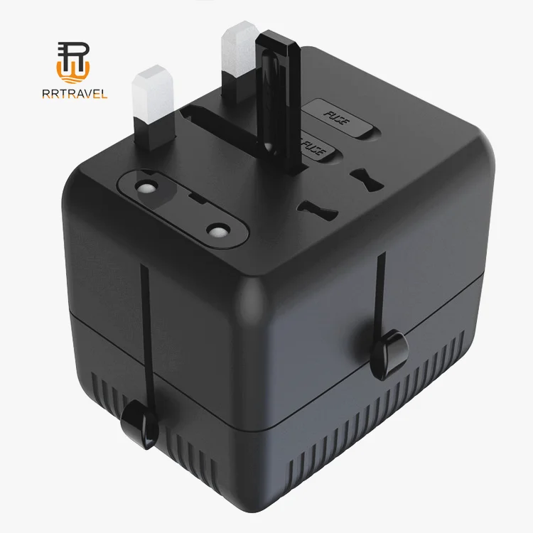 
Universal Travel USB Power Adapter With 4 Plugs All in One for US UK AUS 