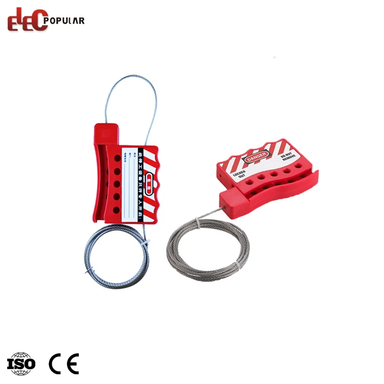 China Factory Industrial Safety Steel Insulation Cable Lockout Device