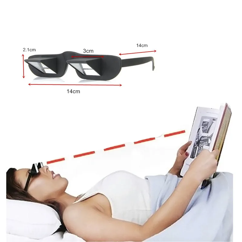 
New Slim and Ultra Light Hot Sale Prism Glasses For Reading When Sitting Or Watching Lazy Lying On Bed 