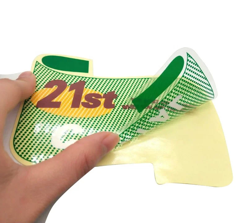 
Custom printing label transparent adhesive sticker 