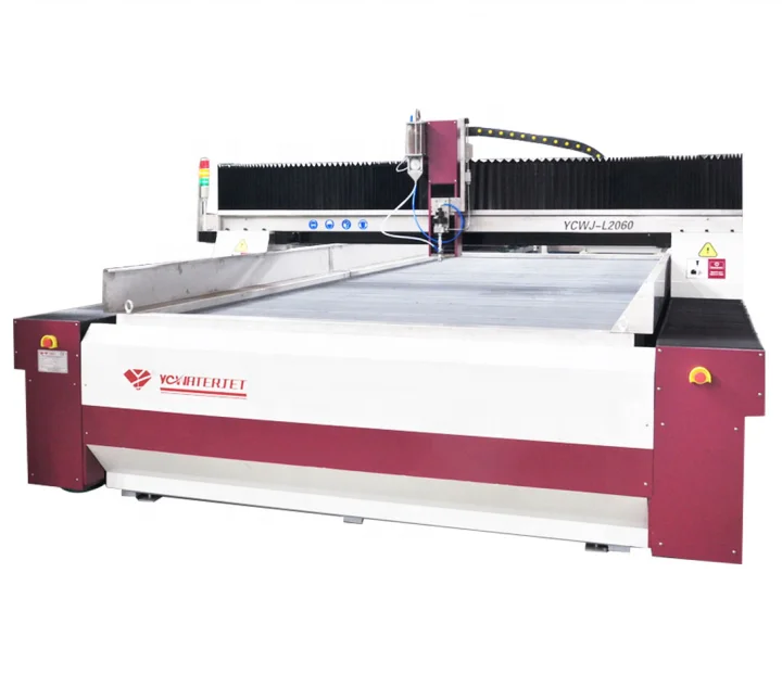 YCWJ waterjet cutting machine with KMT Pump