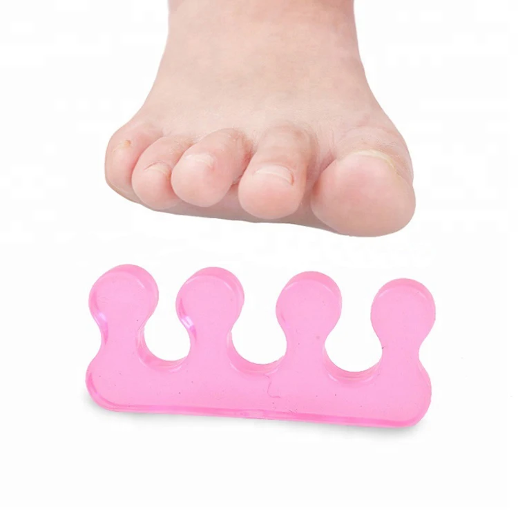 Finger Spacer Silicone Soft Toe Separator for Feet Crooked Toes Washable Dividers