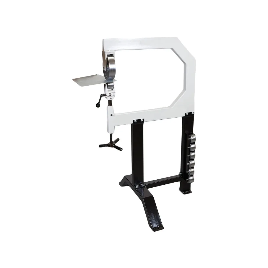 750mm throat depth wheeling machine for 1.2mm sheet metal flanging and wire edging