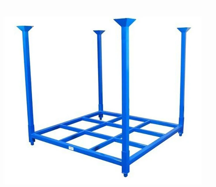 
China supplier galvanized metal frame steel storage stacking tire display rack 