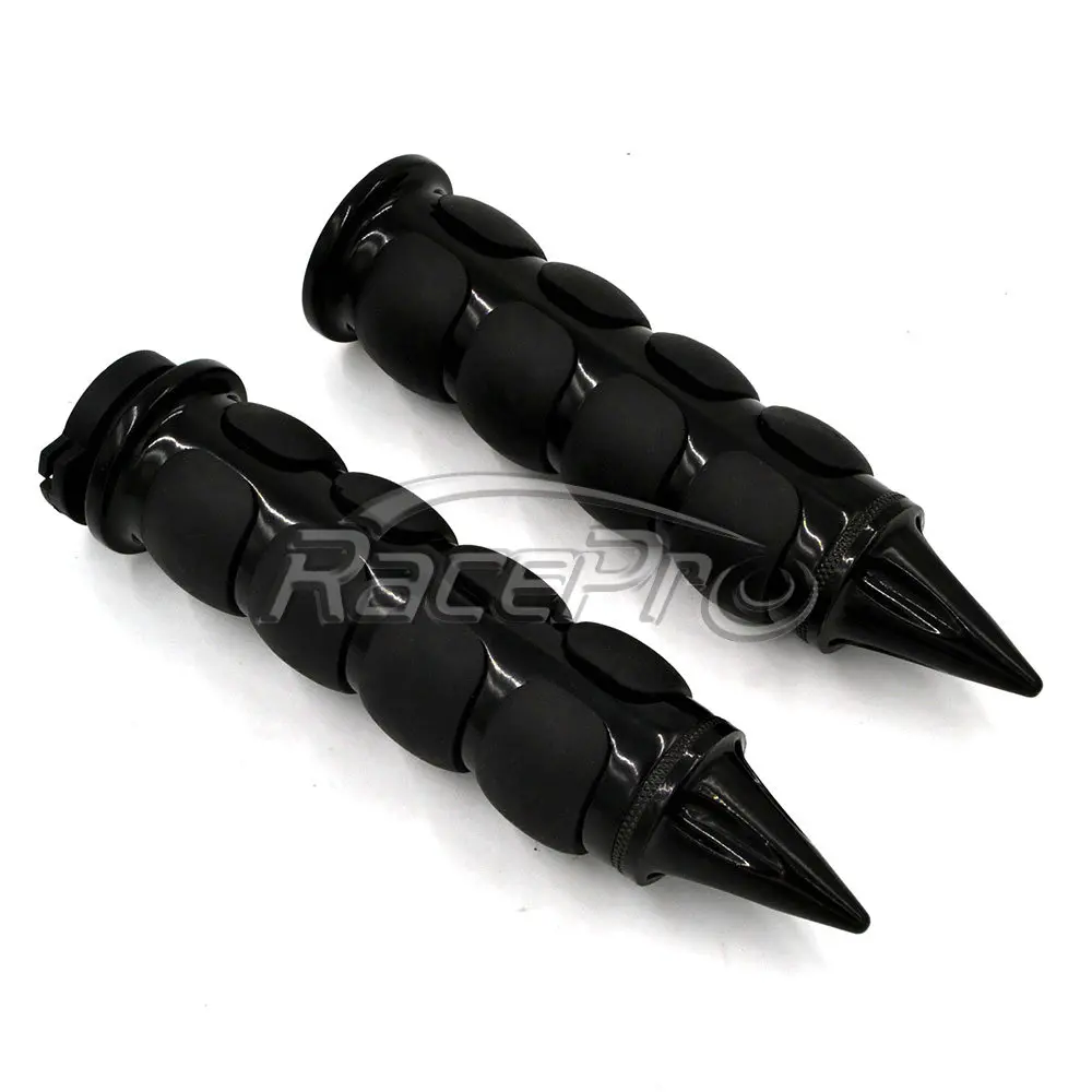 RACEPRO 1 inch Aftermarket Aluminum Motorcycle Throttle Grips with Dual Cable for Harley Davidson Choppers