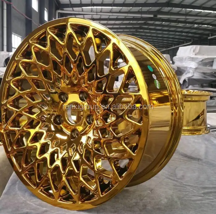 
18*8.5/9.5 inch Gold chrome alloy wheel rim 