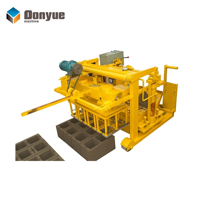 QT40-3A Concrete mobile hollow block making machine / Cement hollow brick making machine