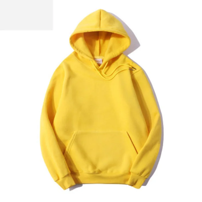 Custom logo 100% cotton plain white hoodie