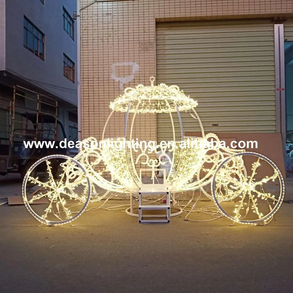 Christmas/Holiday/wedding lighted cinderella carriage