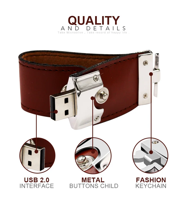 Digibloom Promo Pendrive Leather 2tb usb flash drive ,hot leather usb stick with wholesale price