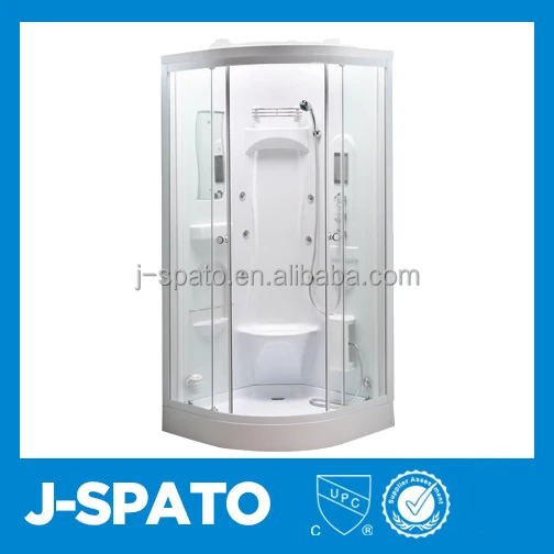 2015 Luxury Cheap Double Computer Controllors Whirlpool Bath Movable Sliding Glass Steam Shower Room JS-836
