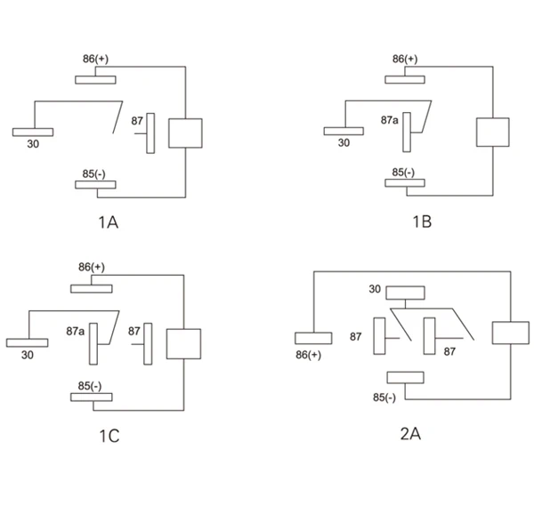 4141 auto relay 40a 60a 80a relay 5v automotive