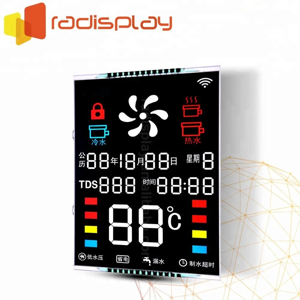 
4 Digit Transparent 7 Segment Custom Monochrome Lcd Display 