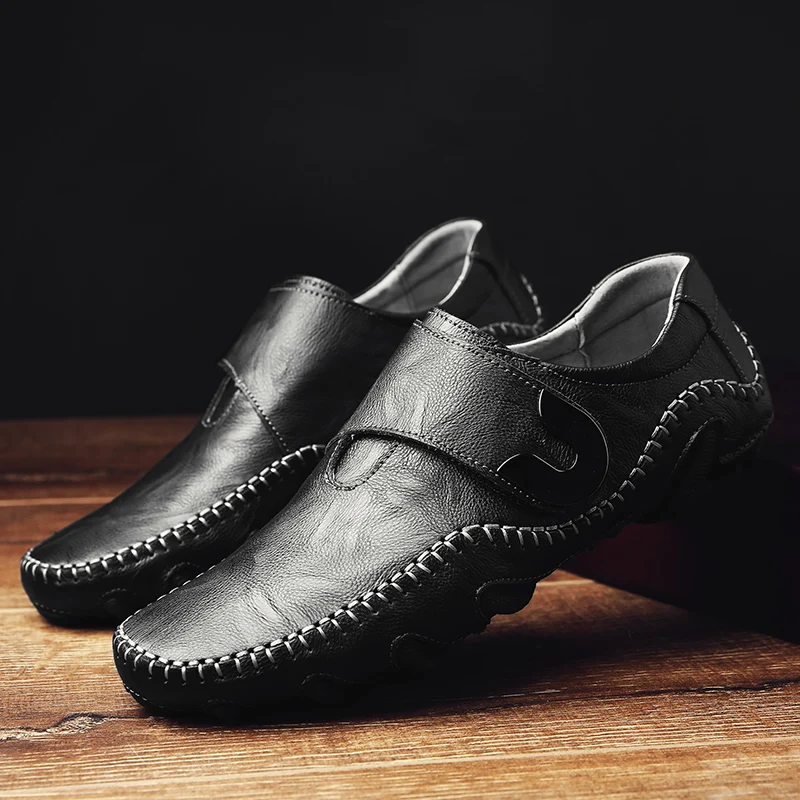 
New style casual shoes for men soft driving shoes rubber sole 