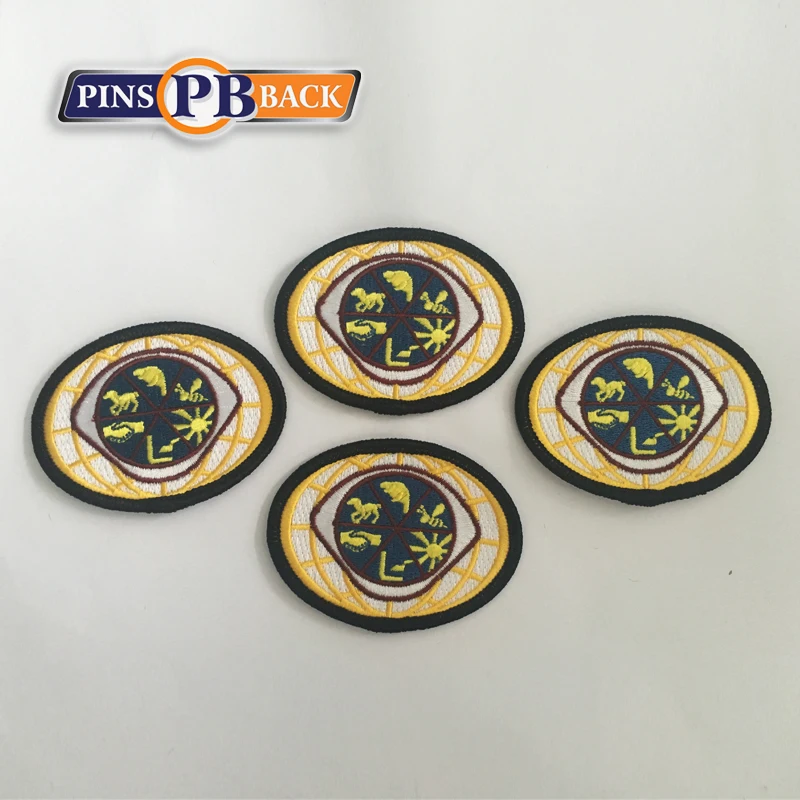 custom embroidery badges to OEM patch embroidery machine fabric patch custom design shape badge embroidery patch