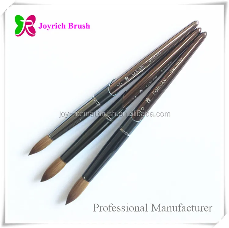 Customed LOGO or COLOR kolinsky brush personalised nail art brush supplies
