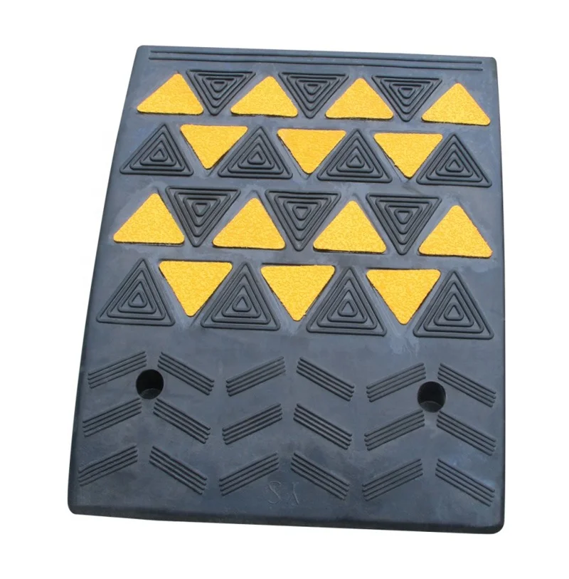 19cm Traffic Parking Car Wheel Solid Curb Ramps Kerb Ramp For Garage Rubber Threshold Ramps