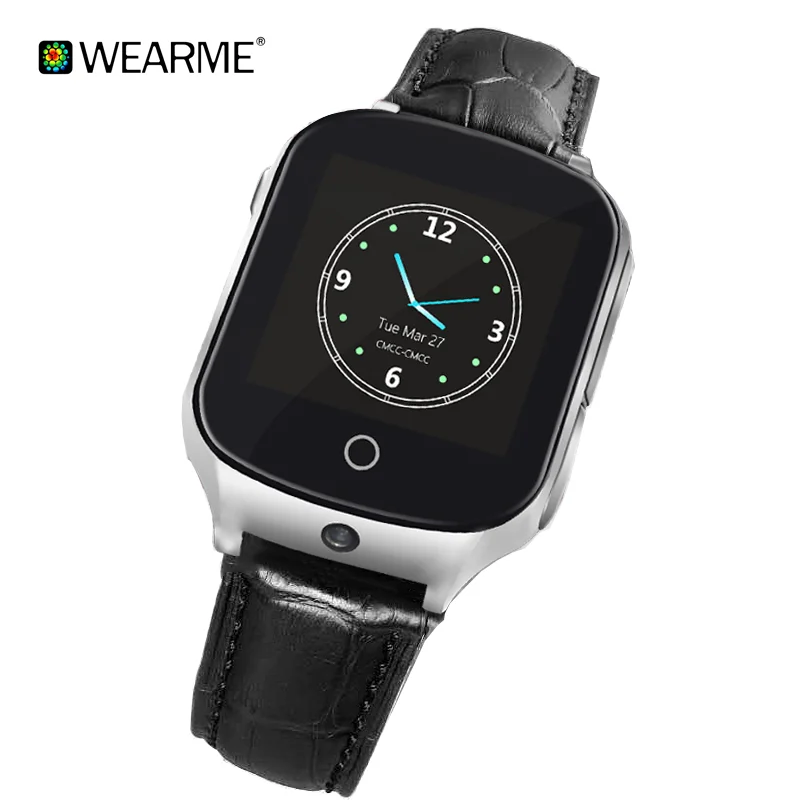Multi-function 3g smart watch for elderly with camera gps tracker with free online software