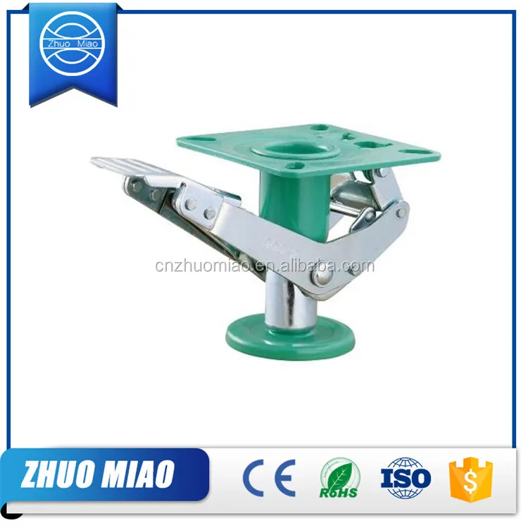 Hot Foot Pedal type China factory 4 5 6 8 Inch Heavy duty caster floor lock with Thermoplastic