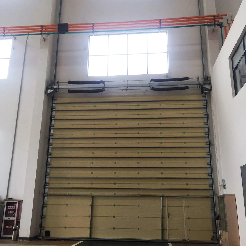 2022 Everbesten Factory Price Automatic Industrial Sectional Door with 40mm sandwich panel