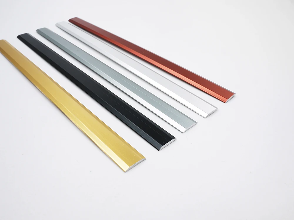 LENWA ALUMINIUM Hot Sale in Stock Easy Laminated Flat Shape Door Aluminum Strips with Multi Color and Multi Size Options