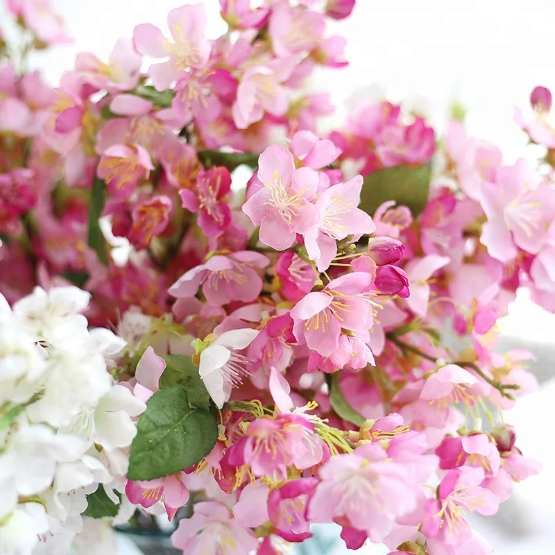 Factory home decoration wedding Japan cherry blossom plant artificial plum blossom flowers cherry blossom