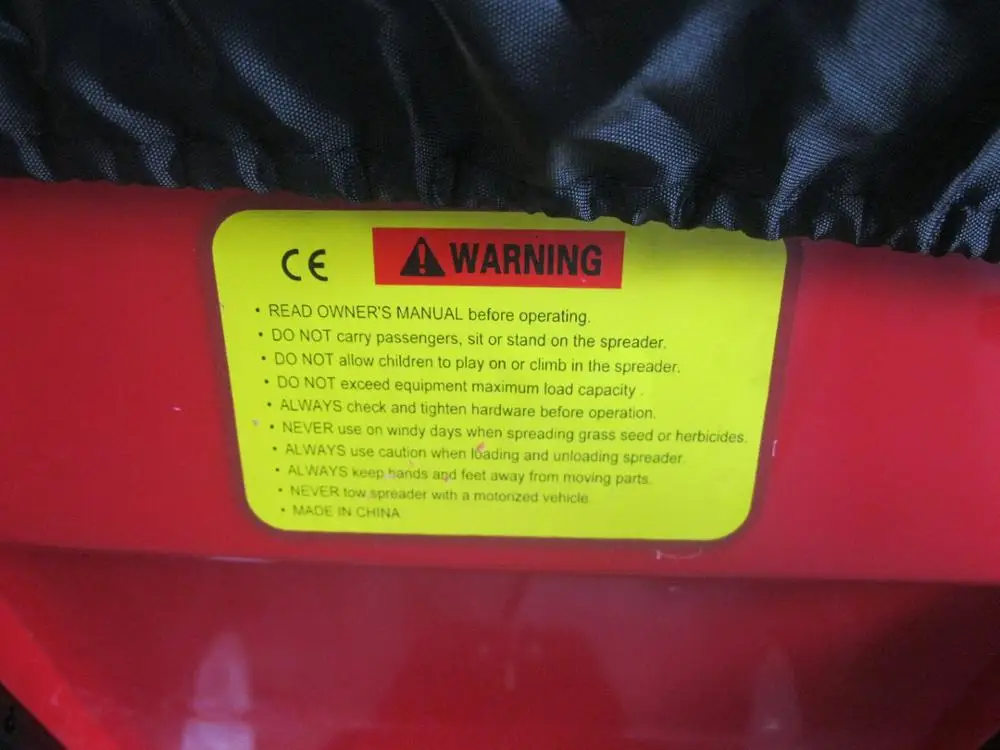 
80lb push spreader for lawn and garden 