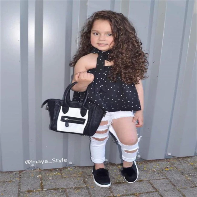 WHS19  Girls Summer Fashion kids children girls clothes for wholesale