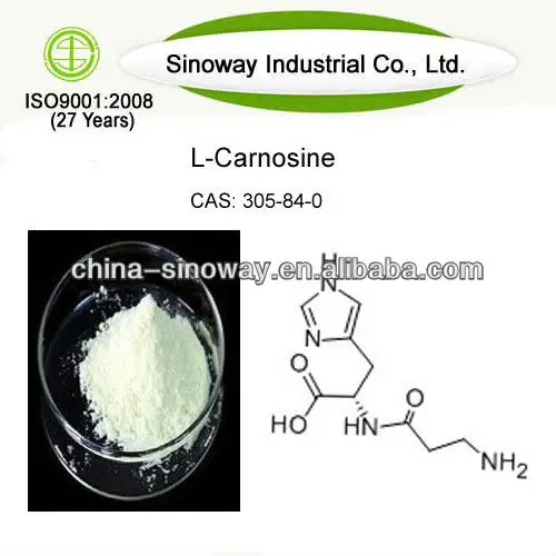 
99% up CAS 305-84-0 Carnosine powder , L-Carnosine 
