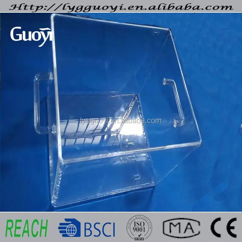 custom size clear quartz glass tank for fish bowl glass container