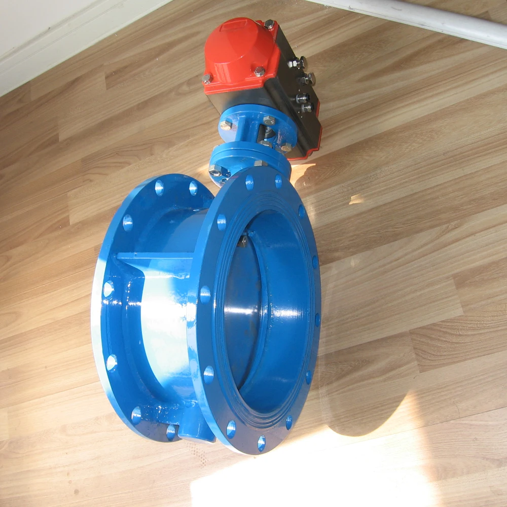 single acting High temperature pneumatic Flange Ventilation Butterfly valve