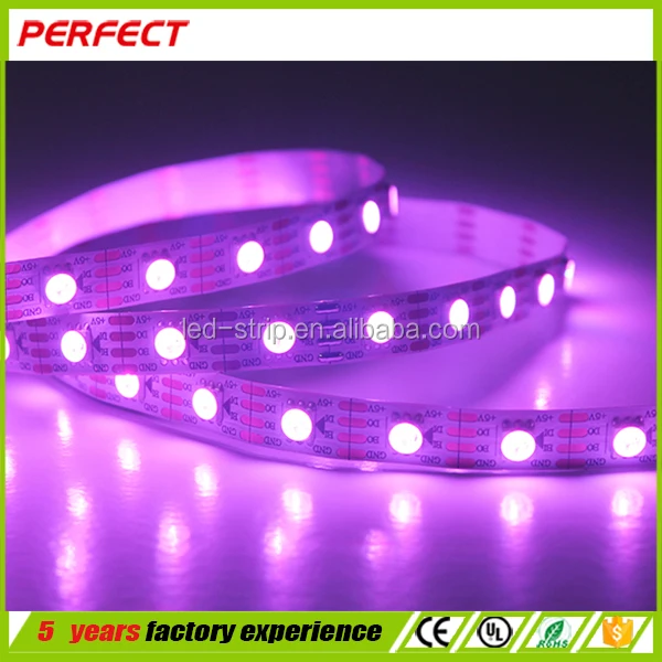 10 шт./м Белый PCB цифровой rgb smd5050 пикселей ws2812b 144 светодиодов изменение цвета светодиодные