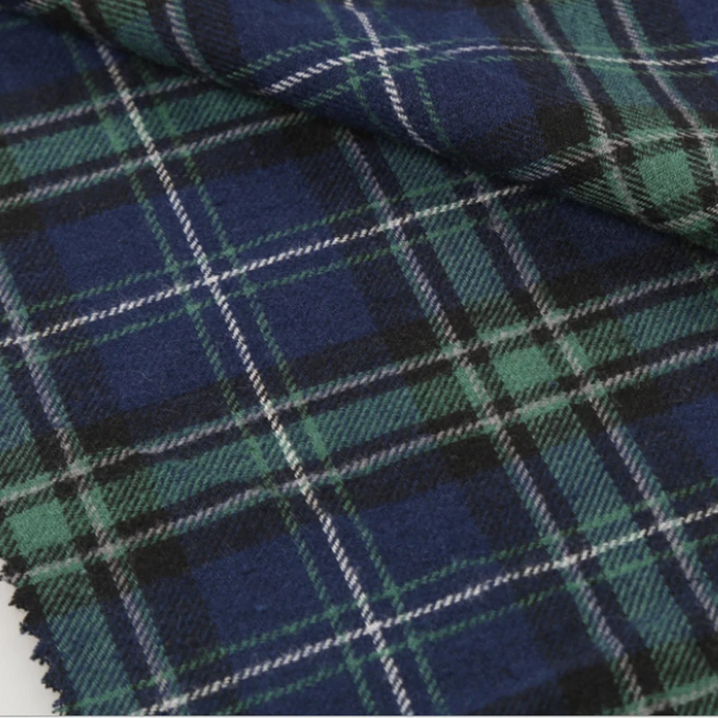 Factory stock lot low price plaid flannel fabric  100 cotton men shirt fabric