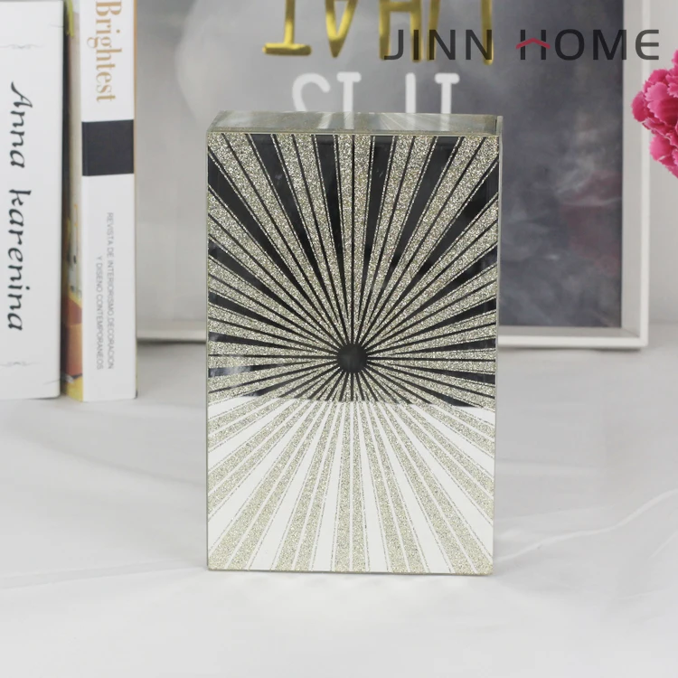 Sales Promotion/silver yellow plating mirrorr luxury crystal glass jewelry box