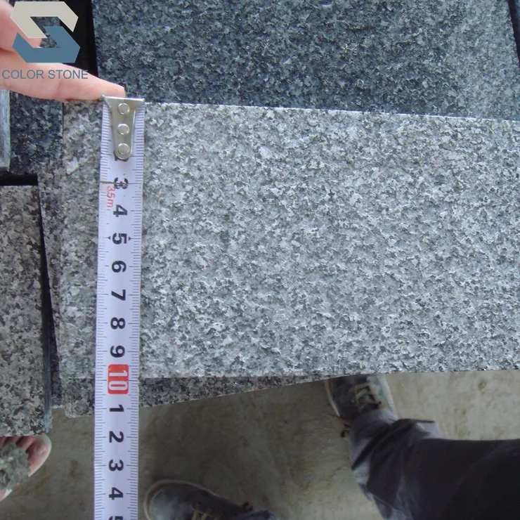 Flamed Chinese G654 Dark grey stone granite brick pavers