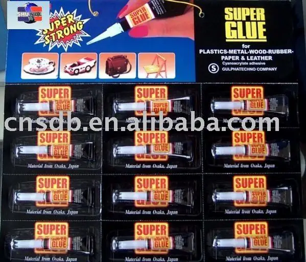 Aluminium Tube Super glue in 12pcs in packs 100% 502
