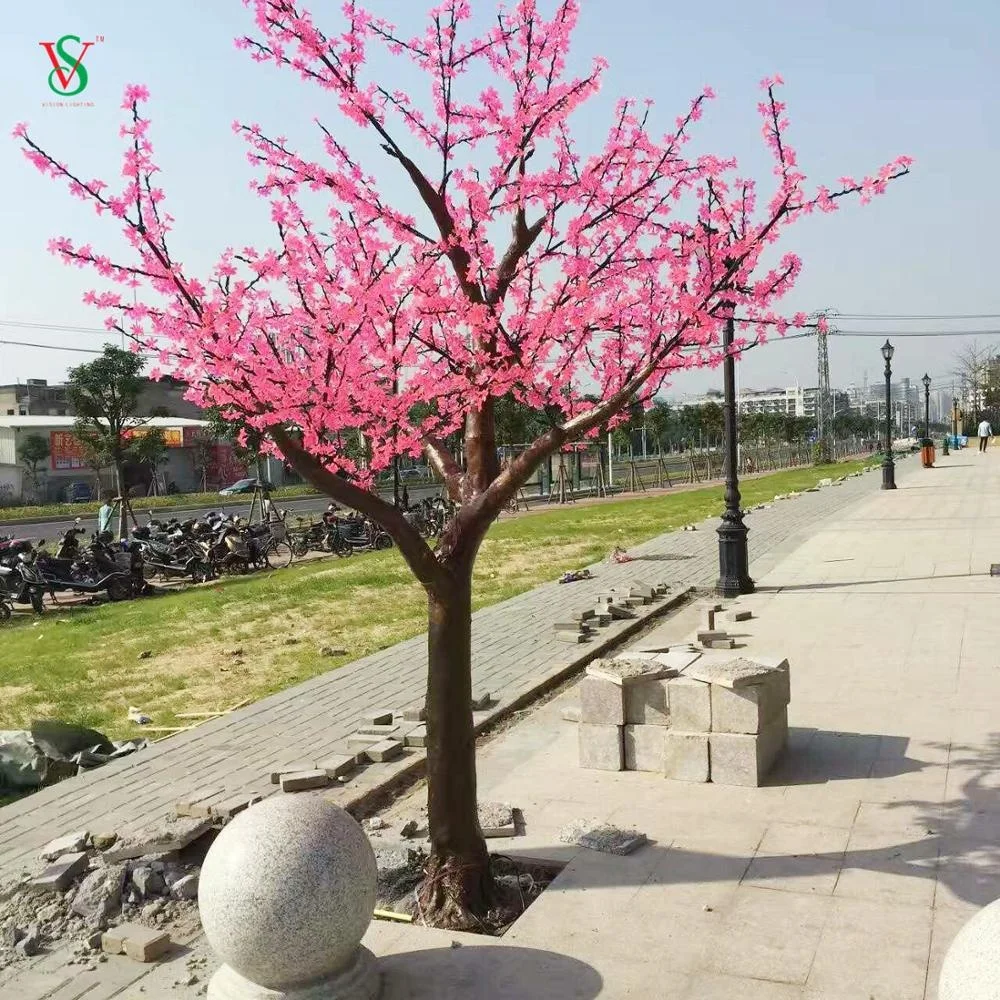 Pink Color LED Artificial Cherry Blossom Tree Light for Party Wedding Stage Decoration