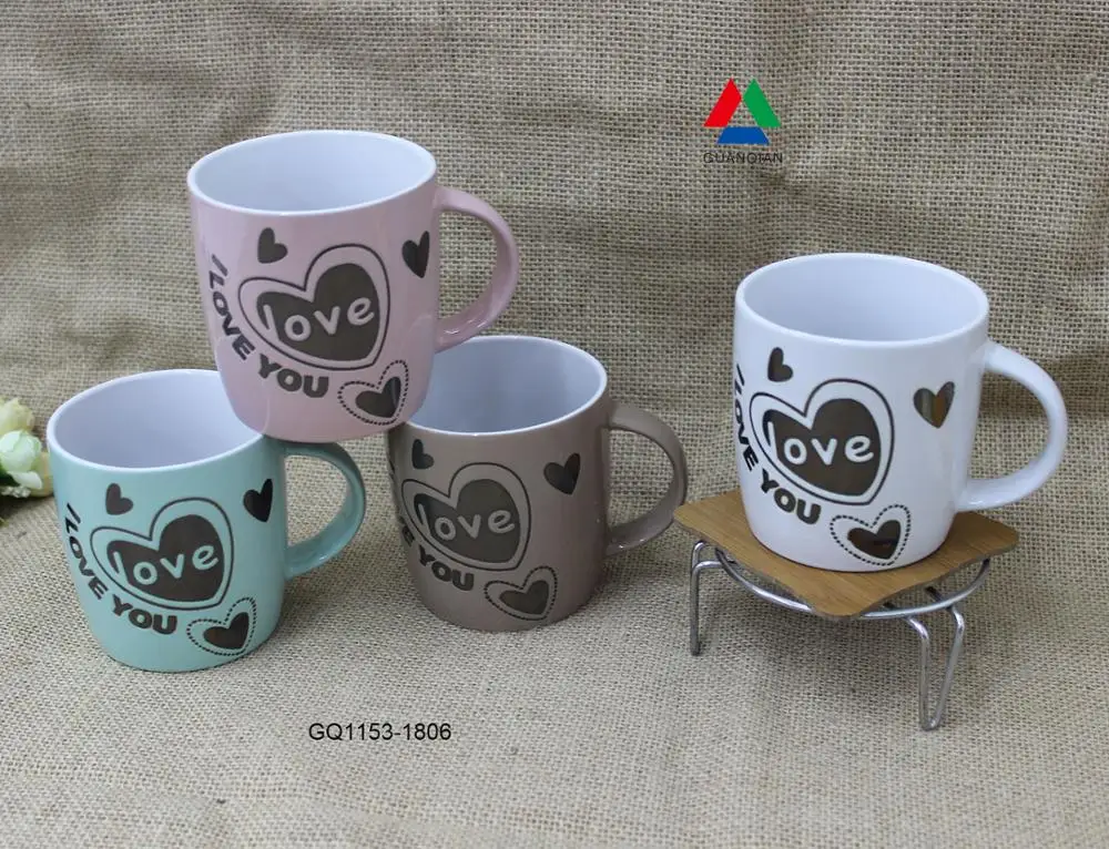 
11oz ceramic mug in I Love You for gift 