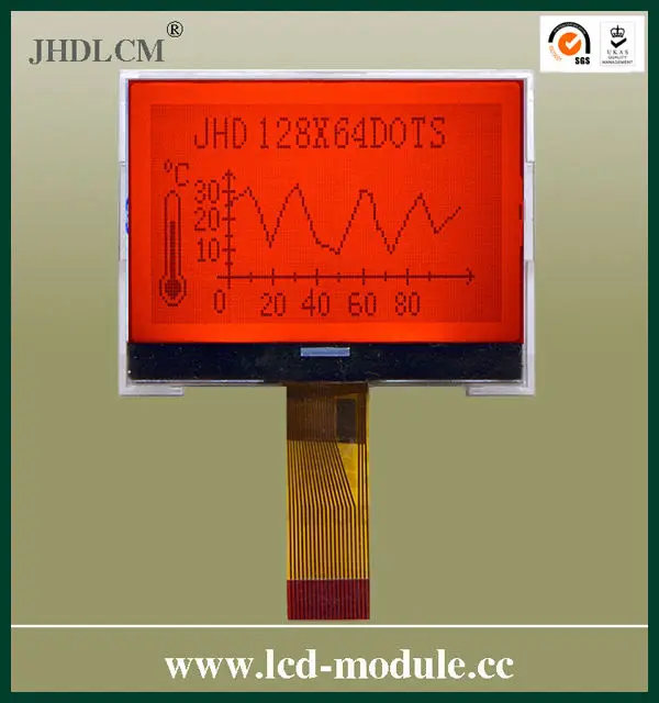 128x64 LCD module with SPI JHD12864-G86BTC-G