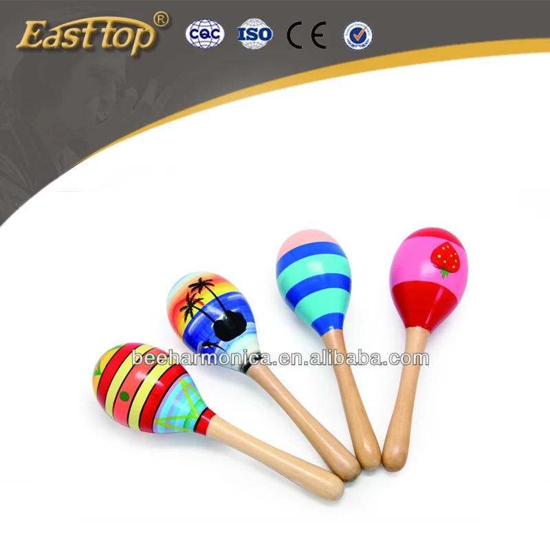 Детские музыкальные игрушки Пластиковые и деревянные маракасы